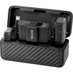 Беспроводной петличный микрофон BOYA Boyamic 2-02 AI-PoweredMini Wireless Microphone Type-C & 3.5mm TRS Connectors Black