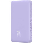 Повербанк з бездротовою зарядкою BASEUS Magnetic Mini Wireless Fast Charge 2in1 20W 5000mAh Nebula Purple (P10022107513-00)