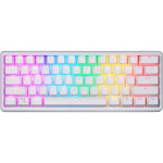 Клавиатура беспроводная MOTOSPEED SK66 Gateron Red Switch White (MTSK66WMR)