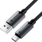 Кабель ACEFAST C19-04 USB-A to USB-C 1.2м Black