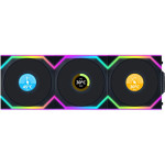 Комплект вентиляторів LIAN LI Uni Fan SL Wireless LCD 120 Reverse Blade Black 3-Pack (G99.12RSLLCD1W3B.00)