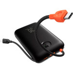Повербанк VEGER K2 With Built-in Lightning&Type-C Cables, QC3.0, PD, 35W 20000mAh Black