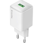 Зарядний пристрій COLORWAY 1xUSB-A, 3A, QC3.0, 18W White (CW-CHS063Q-WT)