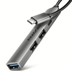 USB-хаб AXAGON 4-port Alu Strip USB-C Hub