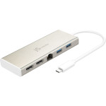 Порт-реплікатор J5CREATE 5-in-1 USB-C Dual HDMI Mini Dock-Ethernet/USB 3.1 Hub/PD2.0 (JCD381-N)