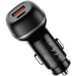 Автомобільний зарядний пристрій COLORWAY 1xUSB-C, 1xUSB-A, PD3.0, QC3.0, 83W Black (CW-CHA068PD-BK)