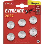 Батарейка ENERGIZER Eveready CR2032 6шт/уп (E304439600)