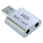 Зовнішня звукова карта DYNAMODE 3D Sound 7.1 USB2.0 Aluminium Silver