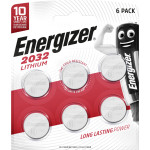 Батарейка ENERGIZER Lithium CR2032 6шт/уп (E303272400)