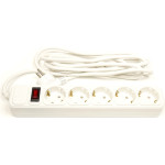 Мережевий фільтр POWERPLANT JY-1056/3 White, 5 розеток, 3м (EX610716)