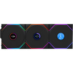 Комплект вентиляторів LIAN LI Uni Fan TL Wireless LCD 120 w/controller Black 3-Pack (G99.12TLLCD1W3B.00)
