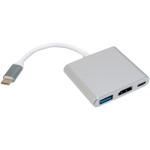 Порт-реплікатор PATRON USB-C to HDMI, USB3.0, USB-C