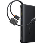 Повербанк BASEUS EnerFill FC41 Digital Display Power Bank with Dual Built-in USB-C Cables 145W 25000mAh Cosmic Black (E0028H01)
