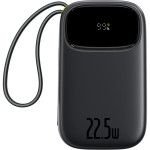 Повербанк BASEUS EnerFill FC31 QPow3 Digital Display with 2 Built-in Cables 22.5W 10000mAh Cosmic Black (P10082106123-00)