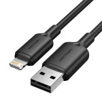 Кабель VENTION USB2.0 AM/Lightning 2.4A 1м Black (LAMBF)