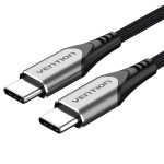 Кабель VENTION USB2.0 Type-C Male to Type-C Male 60W 3A 2м Gray (TADHH)