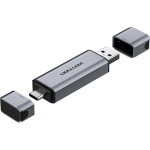 Кардридер VENTION USB3.0 A+C SD+TF Card Reader Dual Drive Letter Gray (CLLH0)