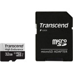 Карта памяти TRANSCEND microSDHC High Endurance 350V 32GB UHS-I V30 Class 10 + SD-adapter (TS32GUSD350V)