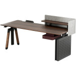 Комп’ютерний стіл з електрорегулюванням висоти SIHOO D07 1.8m Wallnut/Black