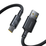 Кабель BASEUS New Braided Fast Charging Cable USB-A to Type-C 100W 1м Cosmic Black (E0426W01)