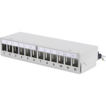 Патч-панель DIGITUS Desktop Modular Patch Panel 1U 10" 12-port FTP Cat.5e у зборі (DN-93706)