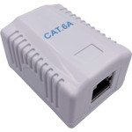 Розетка накладная CABLEXPERT RJ-45 Cat.6a FTP White (NCAC-1F6A-01)