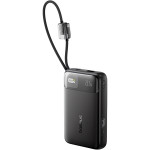Повербанк BASEUS EnerFill FC11 Digital Display Power Bank with Dual Built-in Cables 22.5W 20000mAh Cosmic Black (E0027S04)