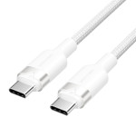 Кабель VENTION USB2.0 Type-C to Type-C PD 60W 3A 1м White (TRDWF)