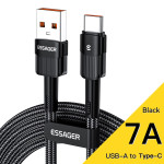 Кабель ESSAGER Star Fast Charging Data Cable 7A USB-A to Type-C 1м Black (EXCT-XC01)