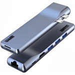 Порт-репликатор ARMORSTANDART 8-in-1 for MacBook M-Series 2xUSB-C to HDMI, 2xUSB3.0, LAN, SD/TF, PD