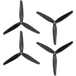 Комплект пропеллеров PROP UA 10x7x3 Carbon Fiber 3-Blade 2СW+2CCW Black (CF10X7)
