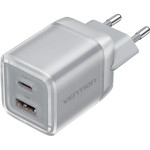 Зарядний пристрій VENTION 1xUSB-C, 1xUSB-A GaN Charger 70W Transparent Gray (FCGH0-EU)