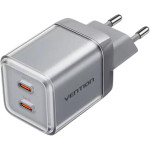 Зарядний пристрій VENTION 2xUSB-C GaN Charger 45W Transparent Gray (FCFH0-EU)