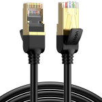 Патч-корд UGREEN NW107 F/FTP Cat.7 CU 15м Black (11274)