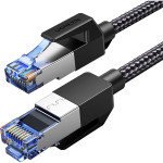 Патч-корд UGREEN NW153 SSTP Cat.8 CU 15м Black (30799)