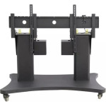 Презентаційна стійка з кріпленням під ТВ QUBE ZR-6084F 65"-98" Black