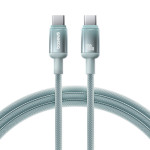 Кабель BASEUS Discolor Type-C to Type-C 100W 1м Blue Green (E0420700)