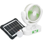 Настольный портативный вентилятор GDTIMES GD-8022 + Solar Panel + LED Lamp