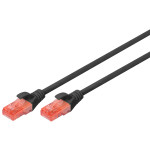 Патч-корд DIGITUS U/UTP Cat.6 CCA 1м Black (DK-1612-010/BL)