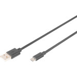 Кабель DIGITUS USB2.0 AM/Micro-BM 1м (AK-300110-010-S)