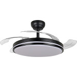 Светильник с вентилятором VIDEX VL-CLF01-60CB Black 60W 3000-6000K