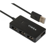 USB-хаб VINGA USB 2.0 to 4xUSB2.0 (VHA2A4N)