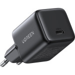 Зарядний пристрій UGREEN X513 30W USB-C QC4.0 PD3.0 GaN Fast Charger Black (65007)