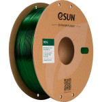 Пластик (філамент) для 3D принтера ESUN PETG 1.75mm, 1кг, Translucent Green (PETG-P175G1)