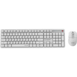 Комплект беспроводной GEMBIRD Silent Key Pro Business KBS-WMS-01-W-CYRL White