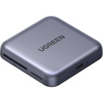 Кардридер UGREEN CM898 3-IN-1 Magnetic Type-C TF/SD 4.0 Card Reader + PD 100W Gray (65095)