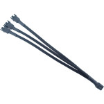 Кабель-разветвитель для вентиляторов 1x4-pin to 3x4-pin Black (S1122)