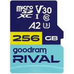 Карта памяти GOODRAM microSDXC Rival M2AA 256GB UHS-I U3 V30 A2 Class 10 + SD-adapter (GGSM2AA-2560R12)
