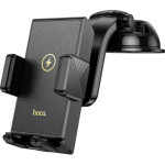 Автотримач з бездротовою зарядкою HOCO HW22 Precious Center Console Wireless Fast Charging Car Holder Black