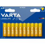 Батарейка VARTA Longlife AA 10шт/уп (04106101761)